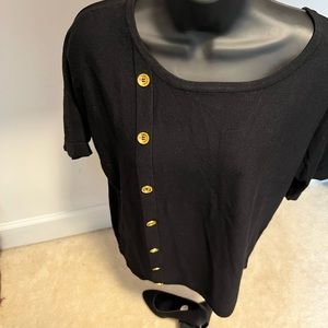 Beautiful sweater top with gold buttons